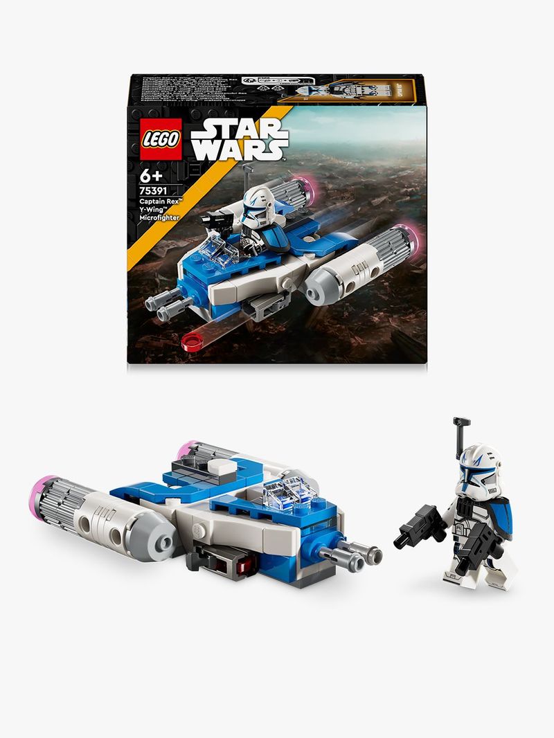 LEGO-Star-Wars-Microfighter-Y-wing-di-Captain-Rex-Mini-Astronave-Giocattolo-da-Collezione-da-Le-Guerre-dei-Cloni-Giochi-per-Bambini-e-Bambine-da-6-Anni-con-Minifigure-Piccolo-Regalo-75391