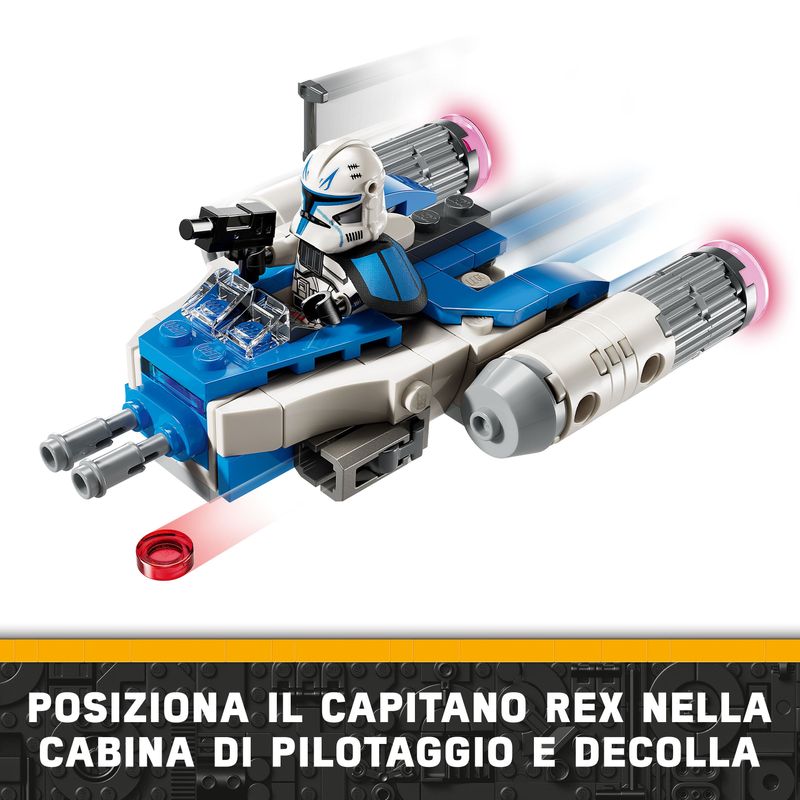 LEGO-Star-Wars-Microfighter-Y-wing-di-Captain-Rex-Mini-Astronave-Giocattolo-da-Collezione-da-Le-Guerre-dei-Cloni-Giochi-per-Bambini-e-Bambine-da-6-Anni-con-Minifigure-Piccolo-Regalo-75391