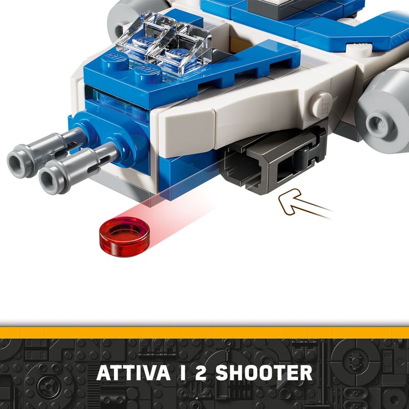 LEGO-Star-Wars-Microfighter-Y-wing-di-Captain-Rex-Mini-Astronave-Giocattolo-da-Collezione-da-Le-Guerre-dei-Cloni-Giochi-per-Bambini-e-Bambine-da-6-Anni-con-Minifigure-Piccolo-Regalo-75391