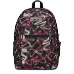 Seven Zaino Scuola Freethink Nero Fucsia Girl Zaino Doppio Scomparto con Supporto Usb