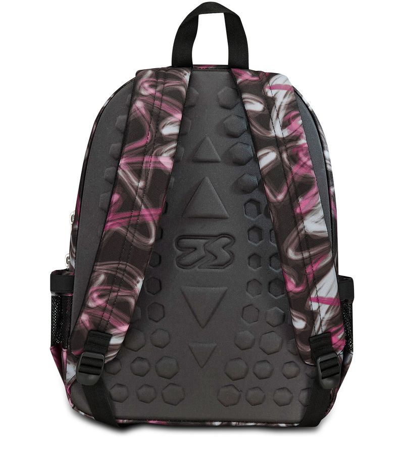 Seven-Zaino-Scuola-Freethink-Nero-Fucsia-Girl-Zaino-Doppio-Scomparto-con-Supporto-Usb