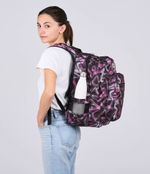 Seven-Zaino-Scuola-Freethink-Nero-Fucsia-Girl-Zaino-Doppio-Scomparto-con-Supporto-Usb