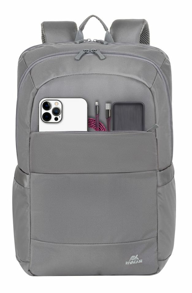 Rivacase-8267-Grey-zaino-City-backpack-Grigio-Poliestere