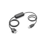 Plantronics 202578-01 Cavo di Interfaccia e Adattatore Usb 2,5mm + Rj-11 Nero