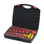 Wiha 43024 chiave a cricchetto 10,11,12,13,14,17,19,22,24,27,32 mm 16 pz Rosso, Giallo