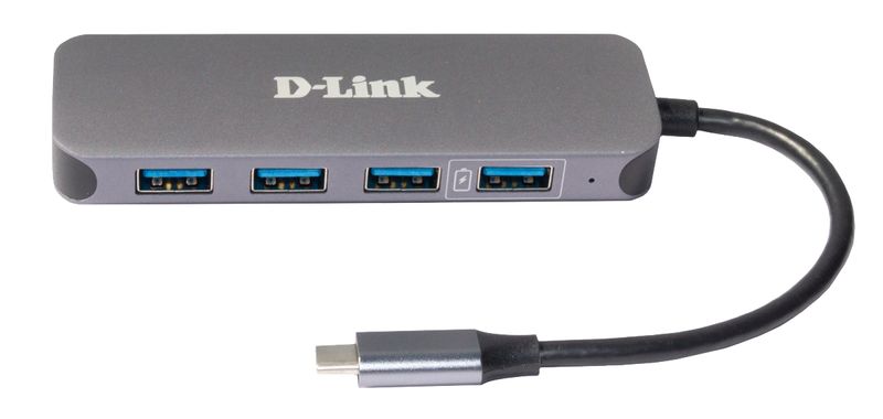 D-Link-DUB-2340-hub-di-interfaccia-USB-tipo-C-5000-Mbit-s-Grigio