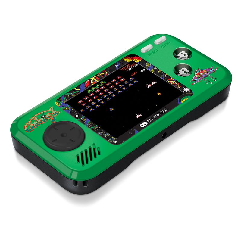 My-Arcade-Galaga-console-da-gioco-portatile-698-cm--2.75--Nero-Verde