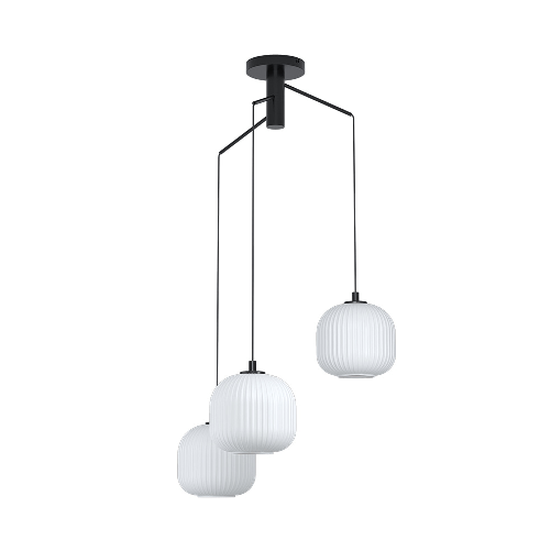 Lampadario-Contemporaneo-Mantunalle-3-Luci-Pendenti-Acciaio-Nero