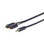 Vivolink PROMJRCA20 cavo audio 20 m 3.5mm 2 x RCA Nero (3.5MM - 2 X RCA M-M - . - Warranty: 144M)