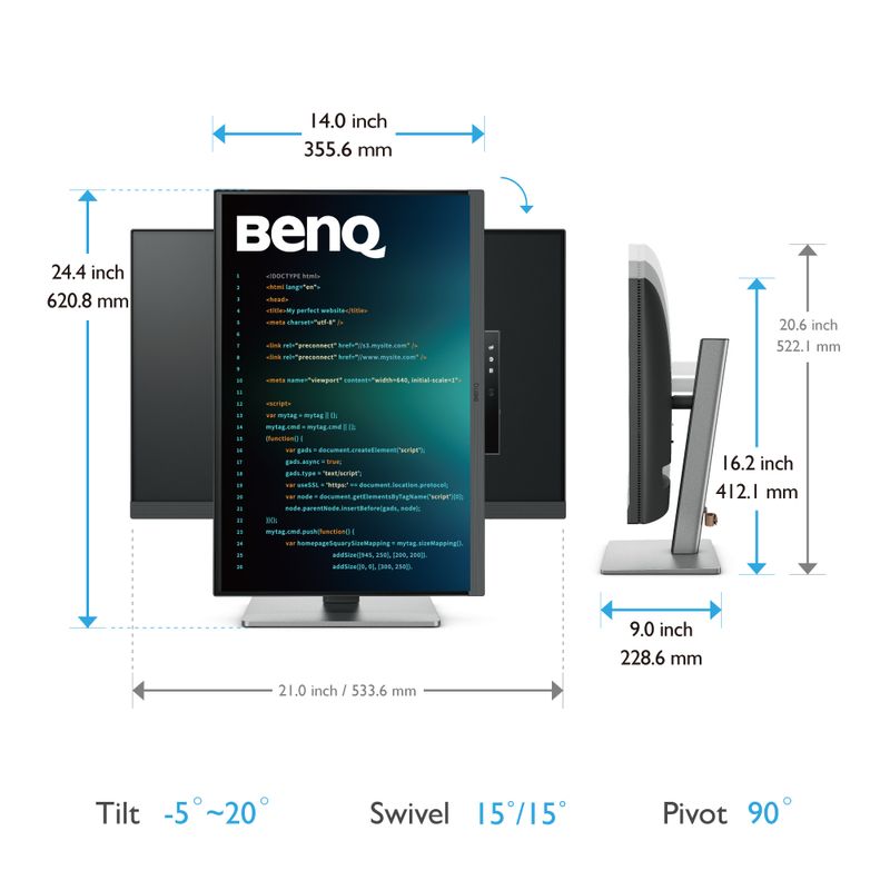 BenQ-RD240Q-Monitor-PC-612-cm--24.1--2560-x-1600-Pixel-WQXGA-LCD-Nero