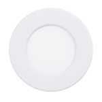 Faretto-Ad-Incasso-Moderno-Fueva-5-In-Acciaio-Bianco-Led-Integrato-27W-3000K