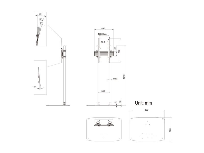 ITB-MB8960-Supporto-per-display-espositivi-229-m--90--Nero