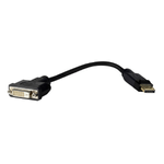 Vivolink PRODPADAPDVI cavo e adattatore video 0,2 m DisplayPort DVI-D Nero (Pro Displayport DP-DVI 24+1, - 20cm . - Warr