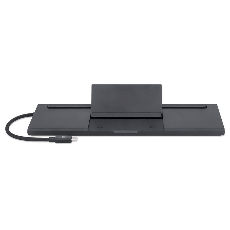 Manhattan-153478-replicatore-di-porte-e-docking-station-per-notebook-Cablato-USB-3.2-Gen-1--3.1-Gen-1--Type-C-Nero