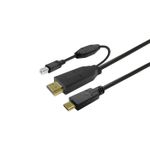 Vivolink PROUSBCHDMIUSBB10 cavo USB 10 m USB 3.2 Gen 1 [3.1 Gen 1] USB C Nero (Touchscreen Cable 10m Black - Warranty: 1