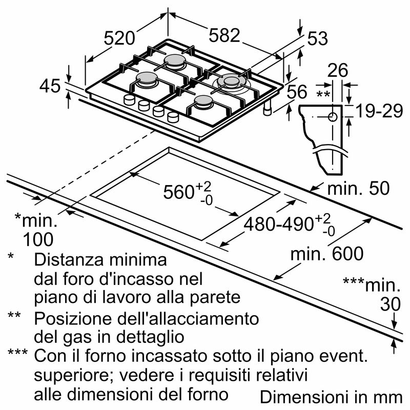 Bosch-Serie-6-PCH6A5B90-Piano-cottura-a-gas-60-cm-Acciaio-inox