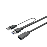 Vivolink PROUSB3AAF15C cavo USB 15 m USB 3.2 Gen 1 [3.1 Gen 1] USB A Nero (PRO USB 3.0 ACTIVE CABLE A - MALE - A FEMALE