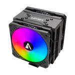 Ventola-CPU-Abysm-Gaming-Snow-IV-ARGB-da-120-mm-con-dissipatore-a-4-tubi-di-calore---Illuminazione-ARGB---Velocita-massima.-1600-giri-min---Colore-Nero