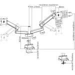 V7-Doppia-staffa-monitor-professionale-con-regolazione-a-sfioramento