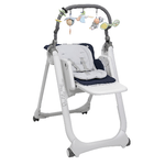 Chicco Polly Magic Relax Alzasedia multifunzione Seduta imbottita Blu, Grigio, Bianco