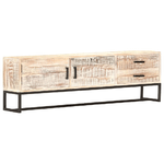 VidaXL Mobile Porta TV 140x30x45 cm in Legno Massello di Acacia