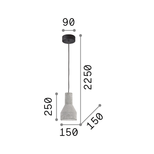 Sospensione-Industrial-Minimal-Oil-1-Metallo-Cemento-Grigio-1-Luce-E27