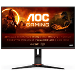 AOC G2 U28G2XU2/BK LED display 71,1 cm [28] 3840 x 2160 Pixel 4K Ultra HD Nero, Rosso (AOC Gaming U28G2XU2/BK - LED moni