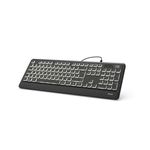 Hama KC-550 tastiera Ufficio USB QWERTZ Tedesco Nero