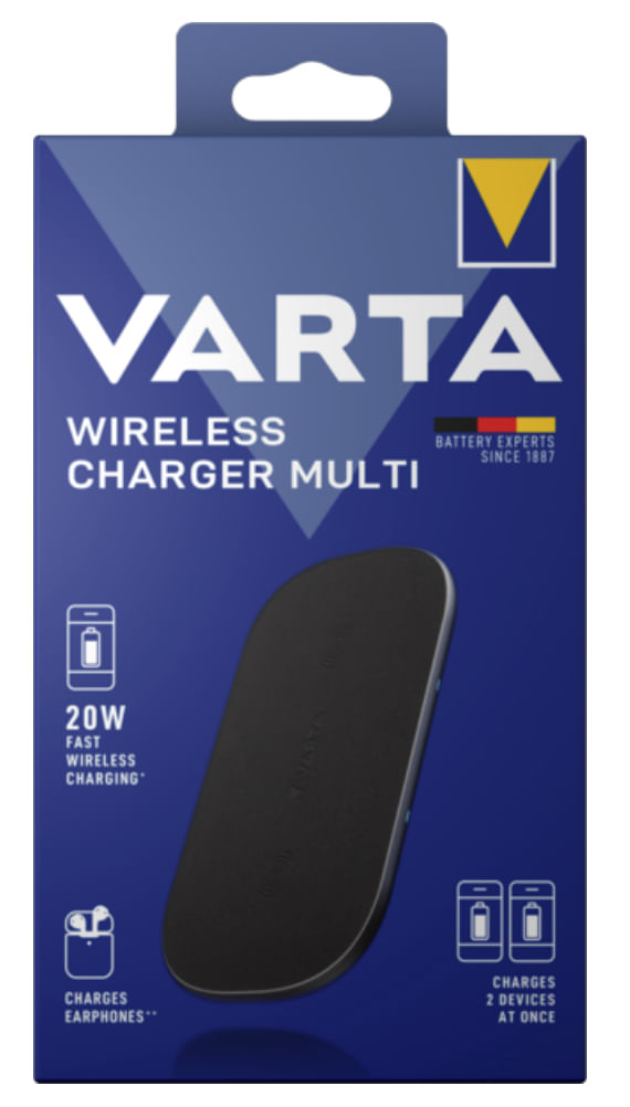 Varta-57906-101-111-Caricabatterie-per-dispositivi-mobili-Universale-Nero-USB-Carica-wireless-Ricarica-rapida-Interno