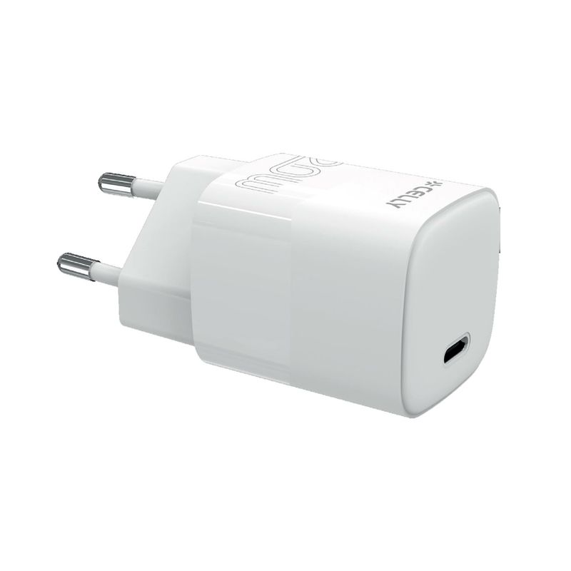 Celly-Caricatore-da-Viaggio-Usb-C-20W-Evo-Bianco