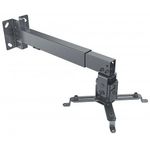 Manhattan 461207 supporto per proiettore Muro/Soffitto Nero (Projector Mount, Ceiling or Wall, Tilt & Swivel, Height Ran