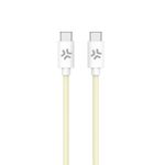 Celly-Cavo-Usb-C-a-Usb-C-1.5mt-Giallo-Cotton