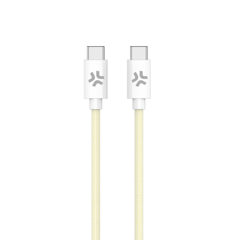 Celly-Cavo-Usb-C-a-Usb-C-1.5mt-Giallo-Cotton