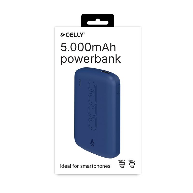 Celly-PowerBank-Energy-5000mAh-Evo-Blu