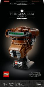 LEGO-Star-Wars-75351-Casco-della-Principessa-Leia--Boushh--Serie-Caschi-2023-Set-del-40°-Anniversario-del-Ritorno-dello-Jedi