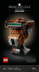 LEGO-Star-Wars-75351-Casco-della-Principessa-Leia--Boushh--Serie-Caschi-2023-Set-del-40°-Anniversario-del-Ritorno-dello-Jedi