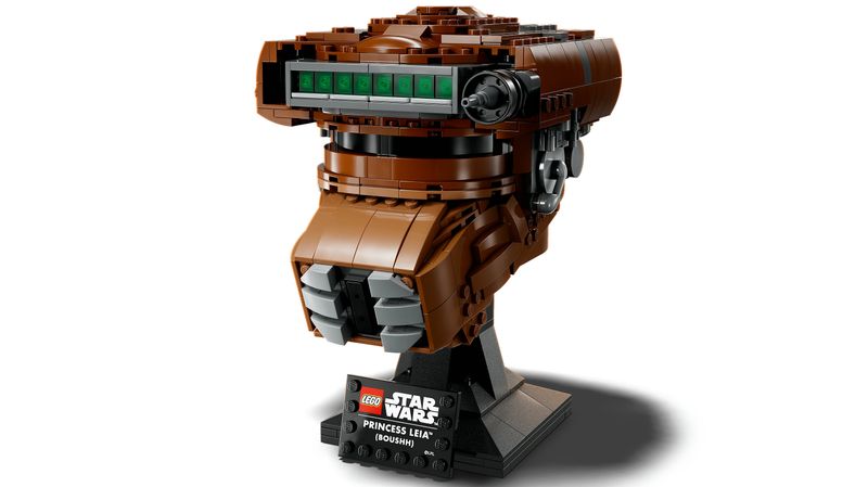 LEGO-Star-Wars-75351-Casco-della-Principessa-Leia--Boushh--Serie-Caschi-2023-Set-del-40°-Anniversario-del-Ritorno-dello-Jedi