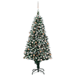 VidaXL Set Albero Natale Artificiale con LED Palline e Pigne 240 cm