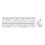 Rapoo Hama 9700M tastiera Mouse incluso Ufficio QWERTY Tedesco Bianco