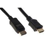 Link Cavo Displayport 1.2 - Hdmi<Sup>®</Sup> 1.4  4Kx2K 30 Hz Contatti Dorati Mt 1