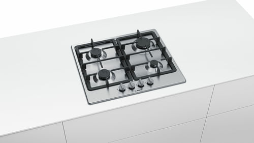 Bosch-Serie-4-PGP6B5B90-Piano-cottura-a-gas-60-cm-Acciaio-inox