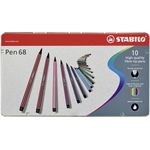 STABILO Pen 68 marcatore Multicolore 10 pz