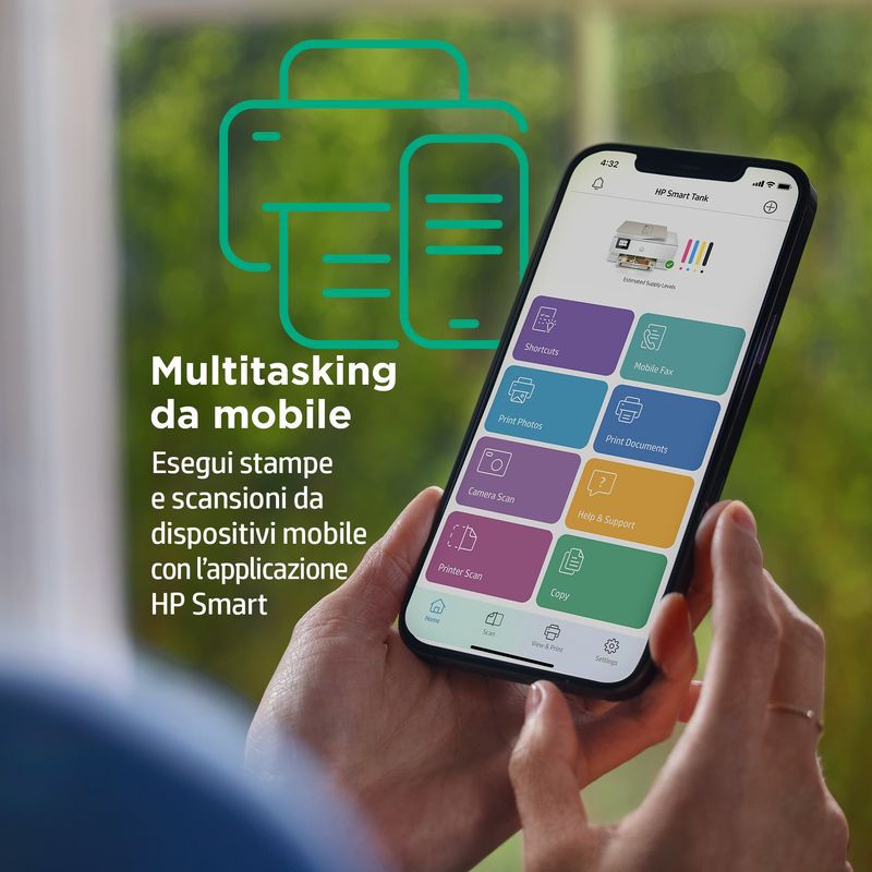 Hp-Multif.-Ink-A4-Colore-Envy-Inspire-724E-15Ppm-Fronte---Retro-Adf-Usb-Wifi-4-In-1