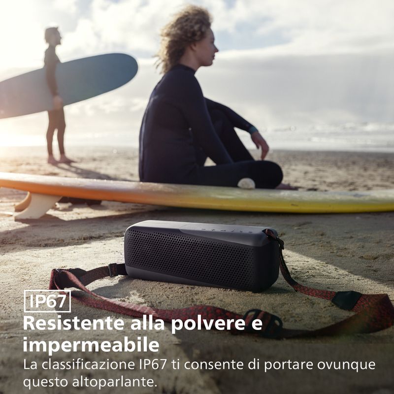 Philips-TAS7807B-Wireless-speaker-sport-Altoparlante-portatile-Bluetooth-Multipoint-IP67-Fino-a-24-ore--Nero-