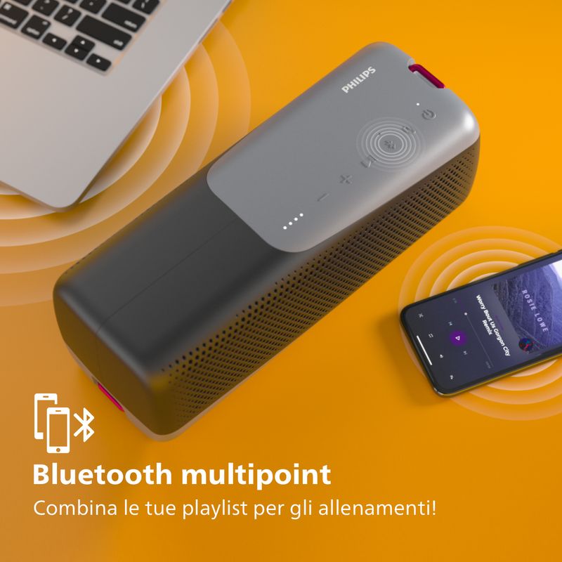 Philips-TAS7807B-Wireless-speaker-sport-Altoparlante-portatile-Bluetooth-Multipoint-IP67-Fino-a-24-ore--Nero-