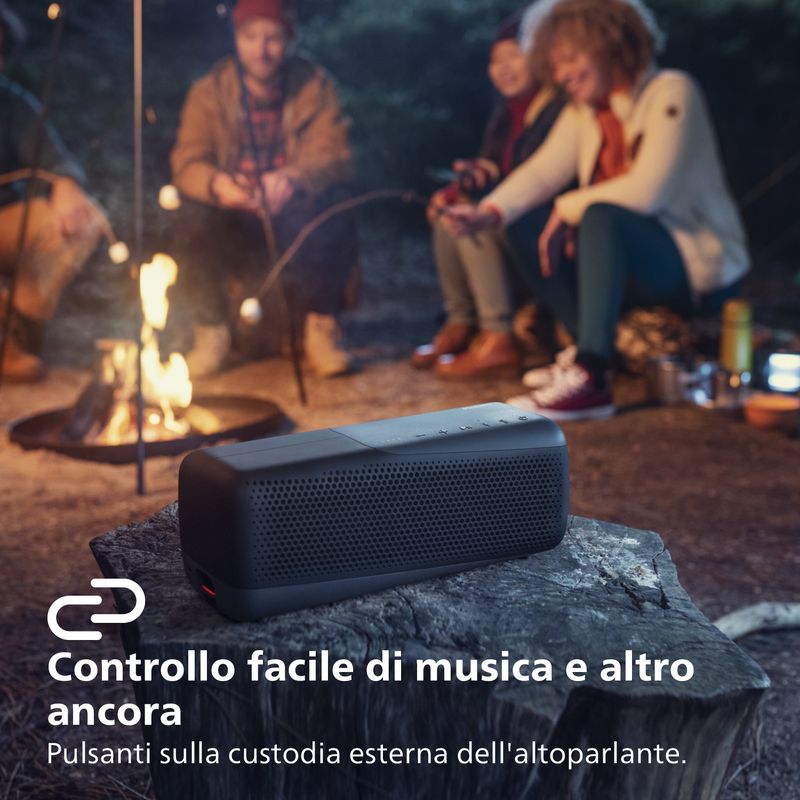 Philips-TAS7807B-Wireless-speaker-sport-Altoparlante-portatile-Bluetooth-Multipoint-IP67-Fino-a-24-ore--Nero-