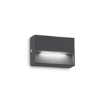 Applique Da Parete Contemporanea Dedra Alluminio Grigio Led 1,5W 3000K Ip65