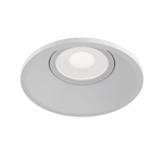 Faretto Da Incasso Moderno Dot Tondo Alluminio Bianco 1 Luce Diffusore Metallo