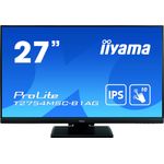 Iiyama ProLite T2754MSC-B1AG Monitor PC 68,6 cm (27") 1920 x 1080 Pixel Full HD LED Touch screen Multi utente Nero