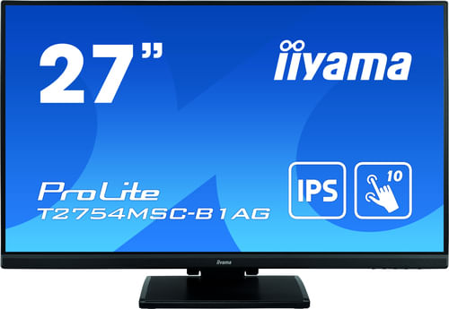 Iiyama ProLite T2754MSC-B1AG Monitor PC 68,6 cm (27") 1920 x 1080 Pixel Full HD LED Touch screen Multi utente Nero